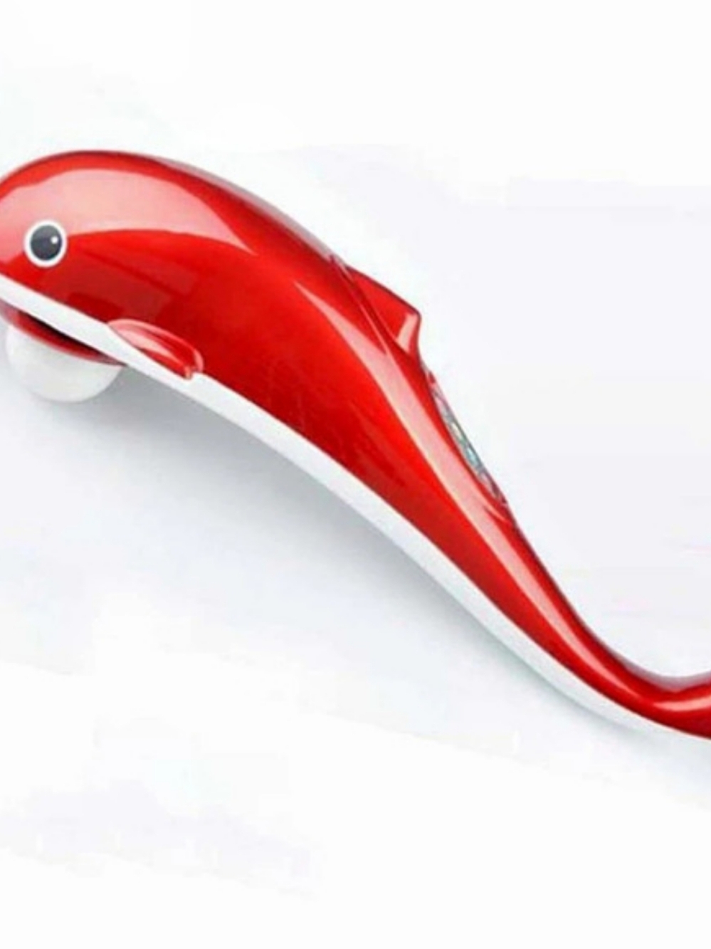 Electric Dolphin Infrared Handheld Body Massager in Red & White